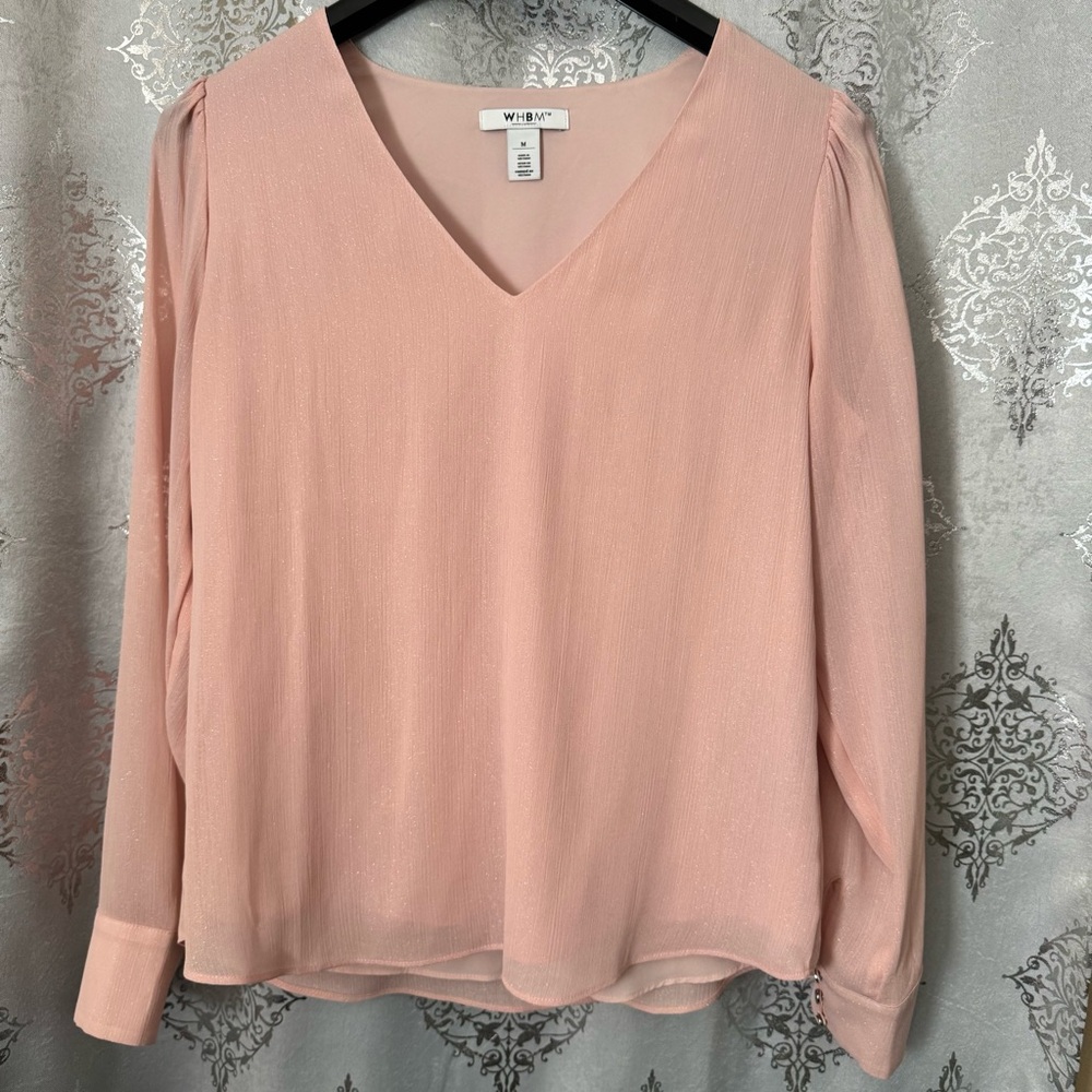 Women’s WHBM size M peach blouse